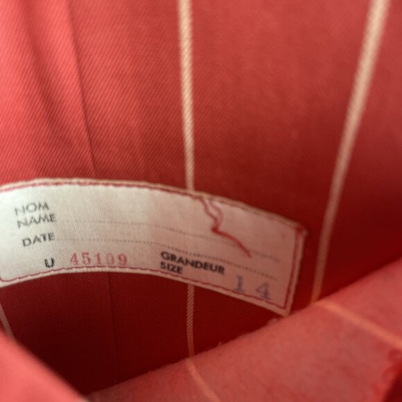 Aquascutum Vintage Women’s Blazer Pink / Red Jacket Size 14 Canada Made Read* - Picture 10 of 16